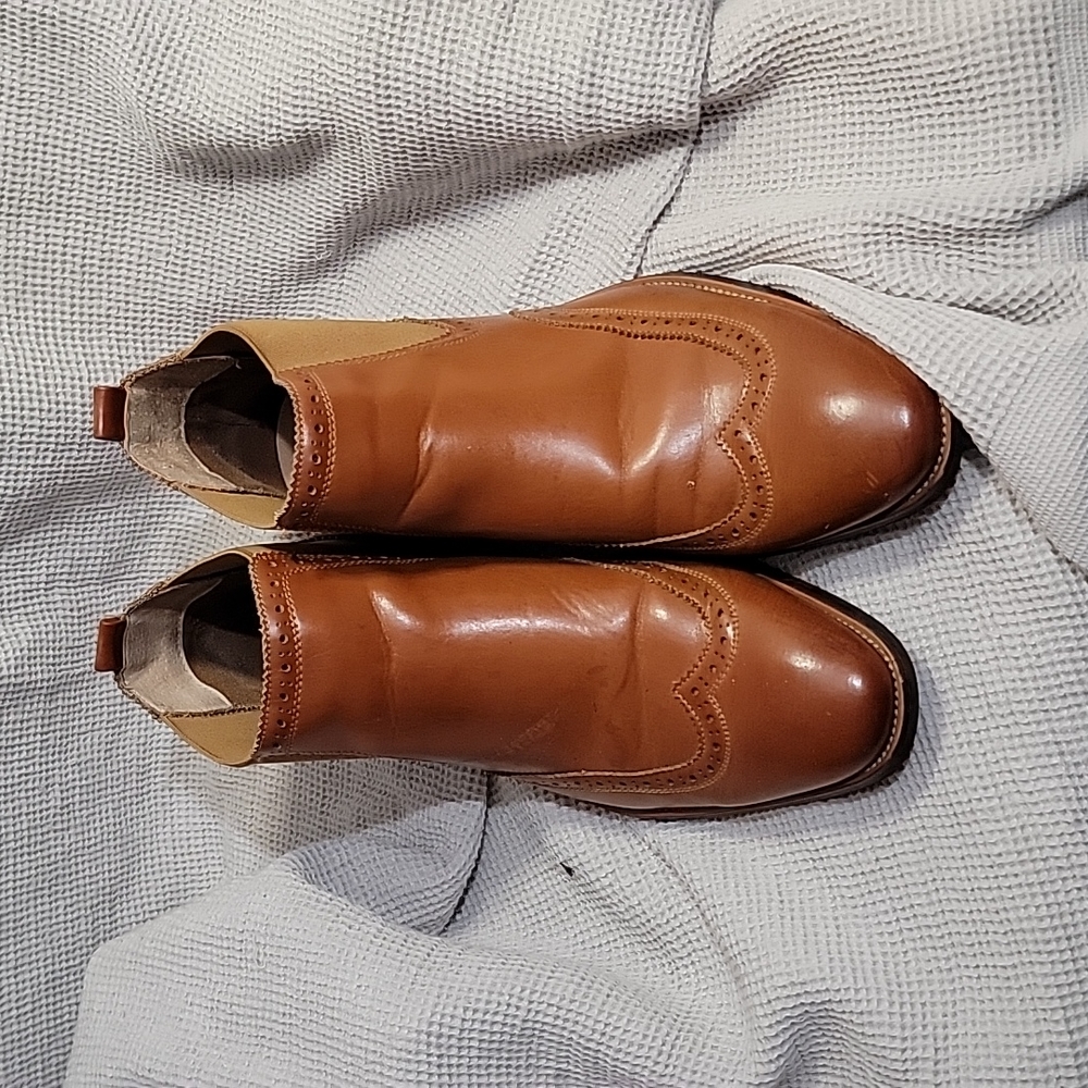 WULFUL brouged wingtip chelsea ankle boots Msz13